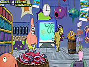 Sponge Bob Square Pants:Plankton`s Crusty Bottom Weekly Игра с любимыми героями из мультика Sponge Bob В этой игре  надо сделать 7 лучших фоток-нажмите пробел,  чтобы начать поиск с объективом и за 3 секунды щелкнуть мышкой, чтобы сделать фото 